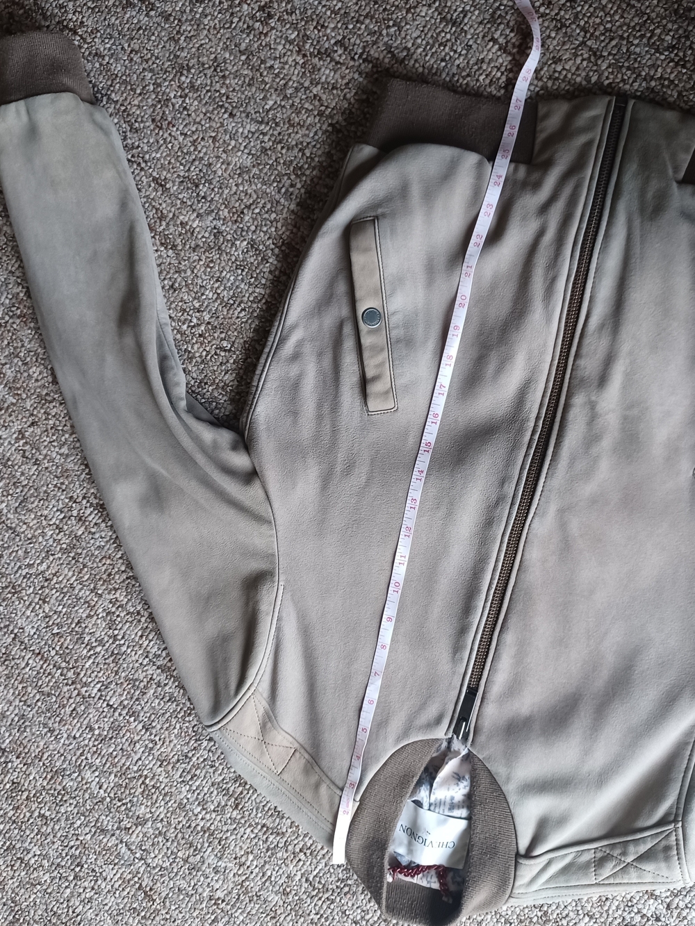 Chevignon Men's Taupe Bomber Jacket - Picture 7 of 13
